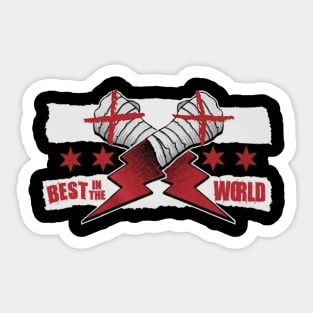 CM Punk Merch Best In The World Sticker